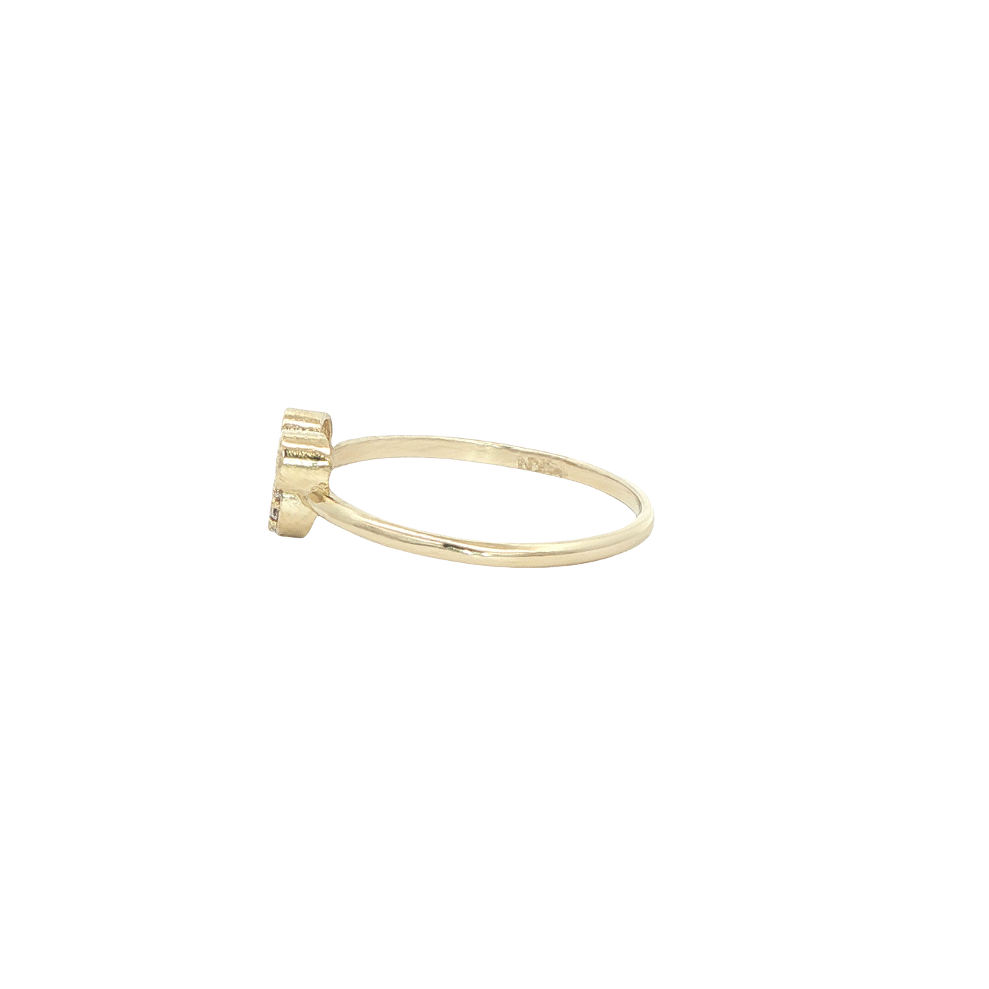 14 KARAT RING SIZE 6.75 WEIGHT: 1.1G : CZ MICKEY S