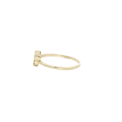 14 KARAT RING SIZE 6.75 WEIGHT: 1.1G : CZ MICKEY S