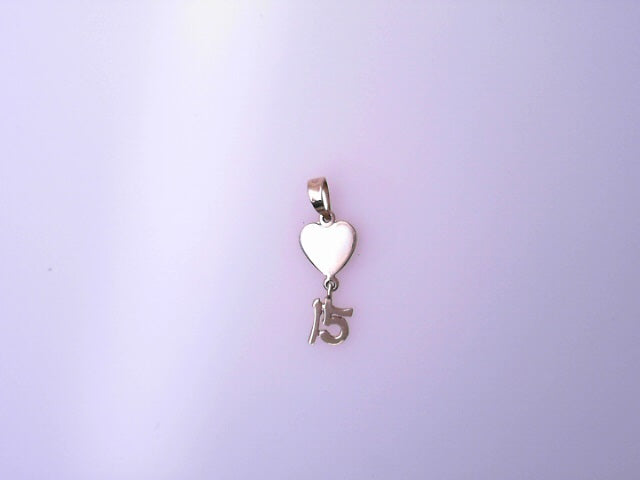 14K PENDANT 0.7G PENDANT HEART 15