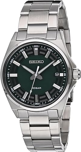 SEIKO GREEN DIAL STEEL SUR503 ESSENTIAL