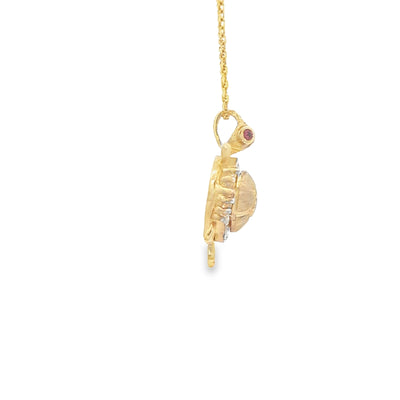 PENDANT 14K 2.9G Turtle 3col
