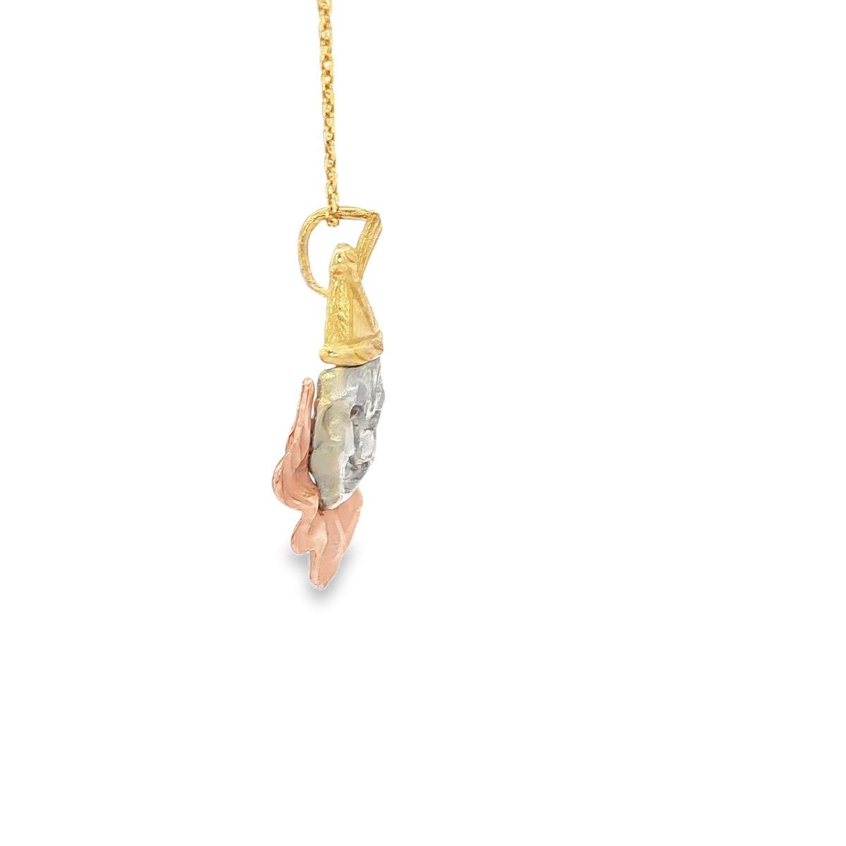 14K PENDANT 3TONE CLOWN