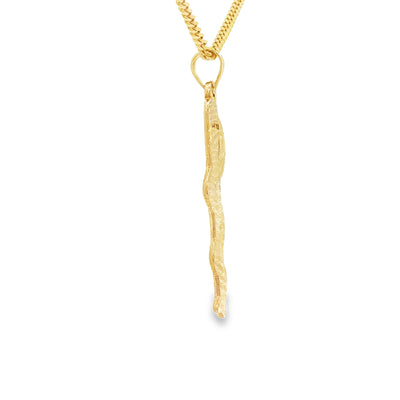 14K DRS INC EMBLEM SNAKE MEDICAL PENDANT