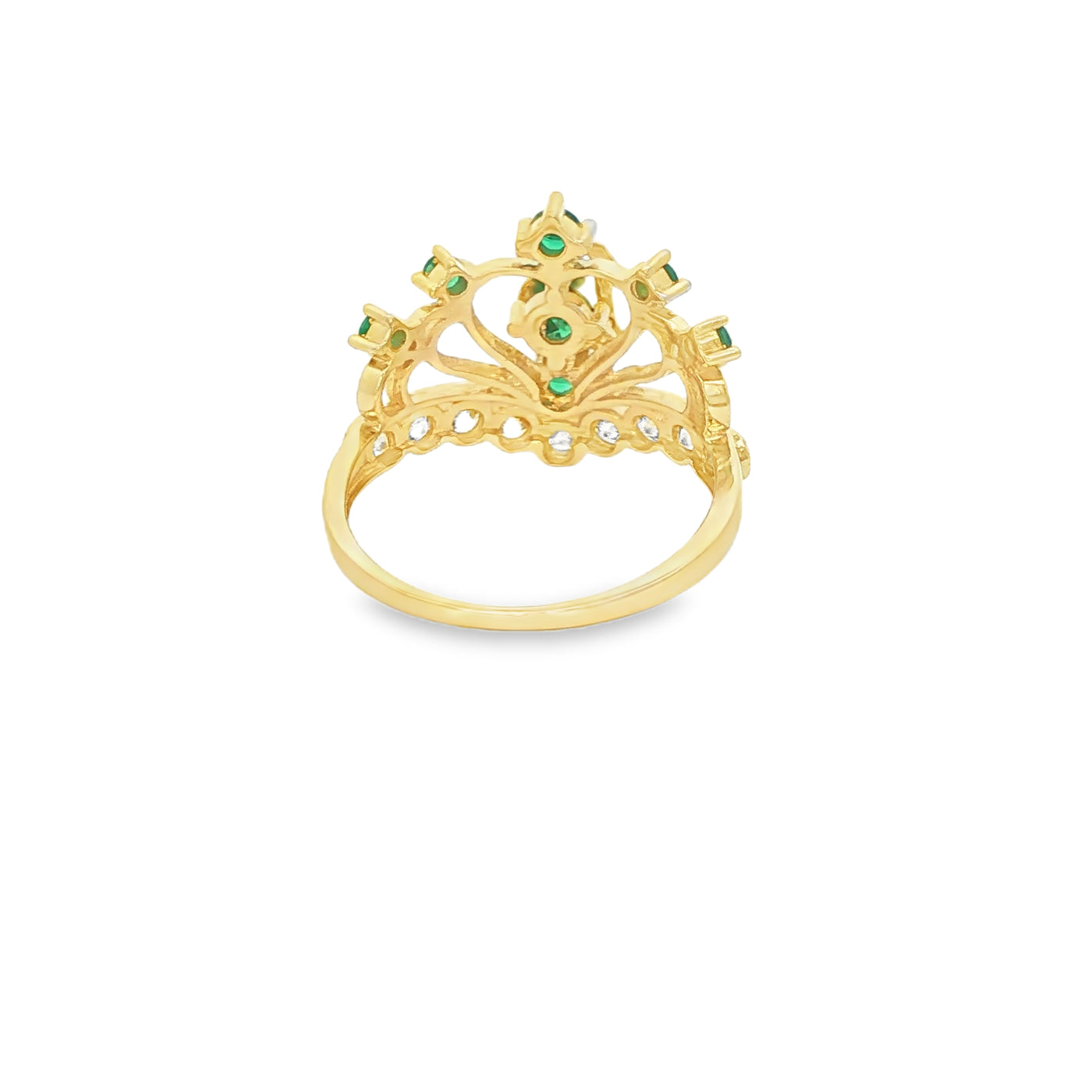 14 KARAT RING SIZE 7 WEIGHT: 3.1G : CZ QUINCE 15 G