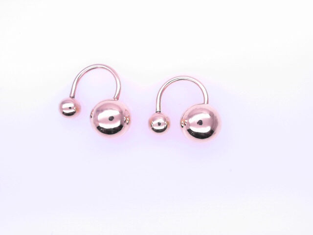 14 KARAT STUD EARRINGS WEIGHT: 0.8G : 5MM CZ CLEAR