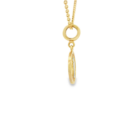 14K PENDANT  1.7G SAINT BENEDITO SMALL ROUND