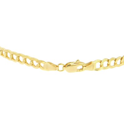 14K Cuban Italian Curb Bracelet 7"