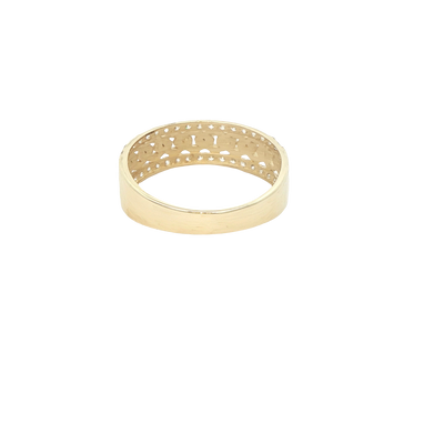 14 KARAT RING SIZE 7.5 WEIGHT: 2.0G : 5.8MM CZ CHA