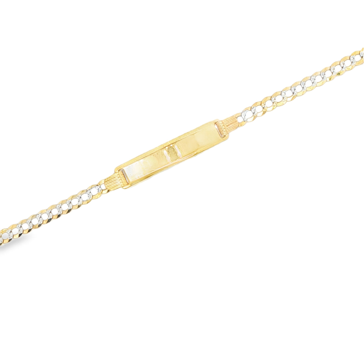 14 KARAT CUBAN ITALIAN CURB BRACELET LENGTH 6 WEIG