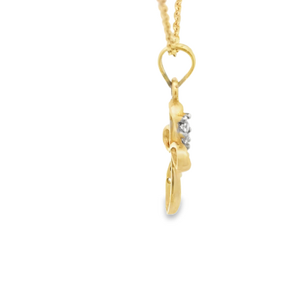 14K PENDENT CROSS CZ CROSS