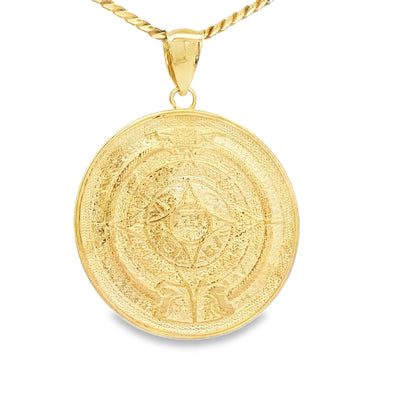 PENDANT 14 Karat Weight: 8.0G
AZTEC CALENDAR