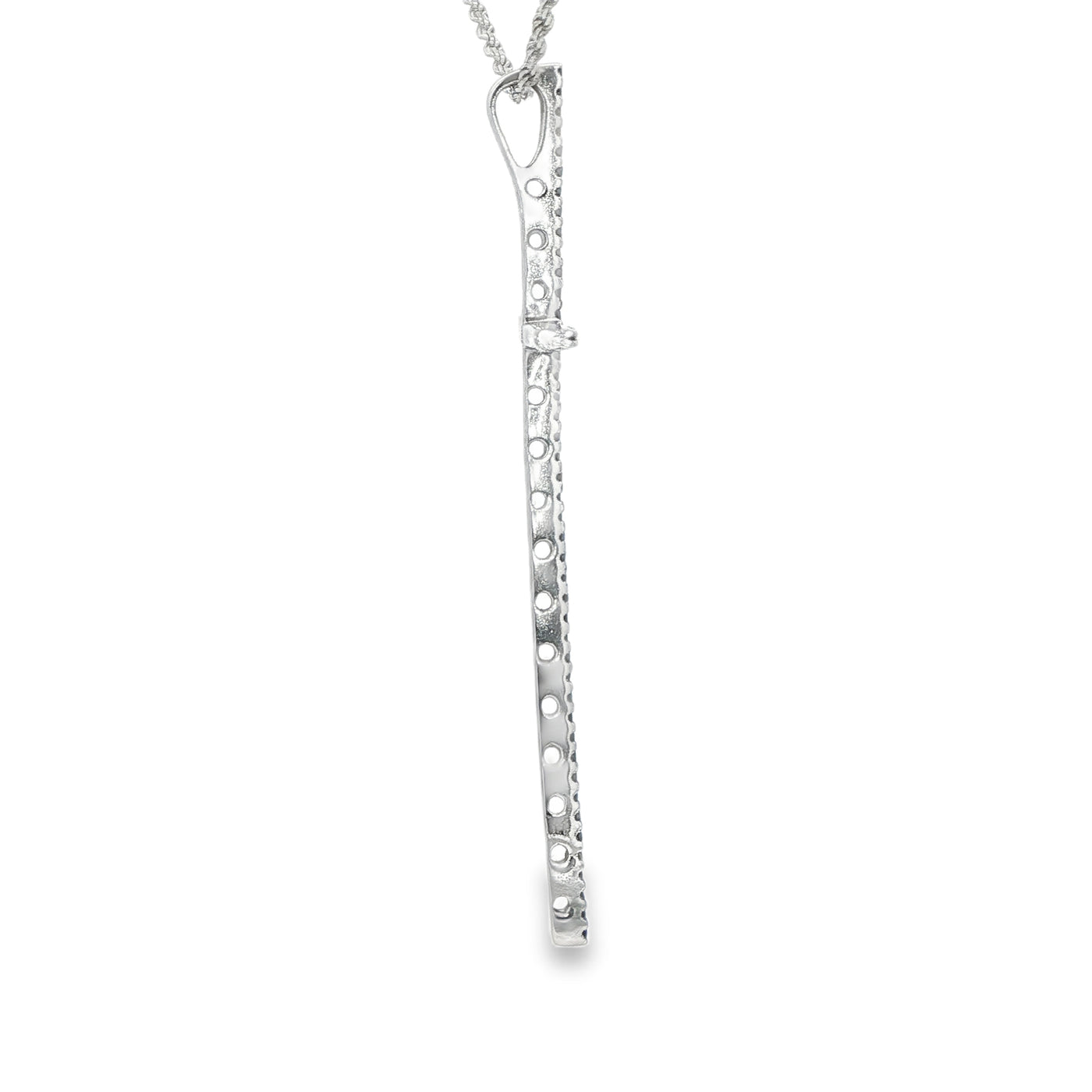 PENDANT 14 KARAT WEIGHT 2.2G BLACK DIAMOND CROSS