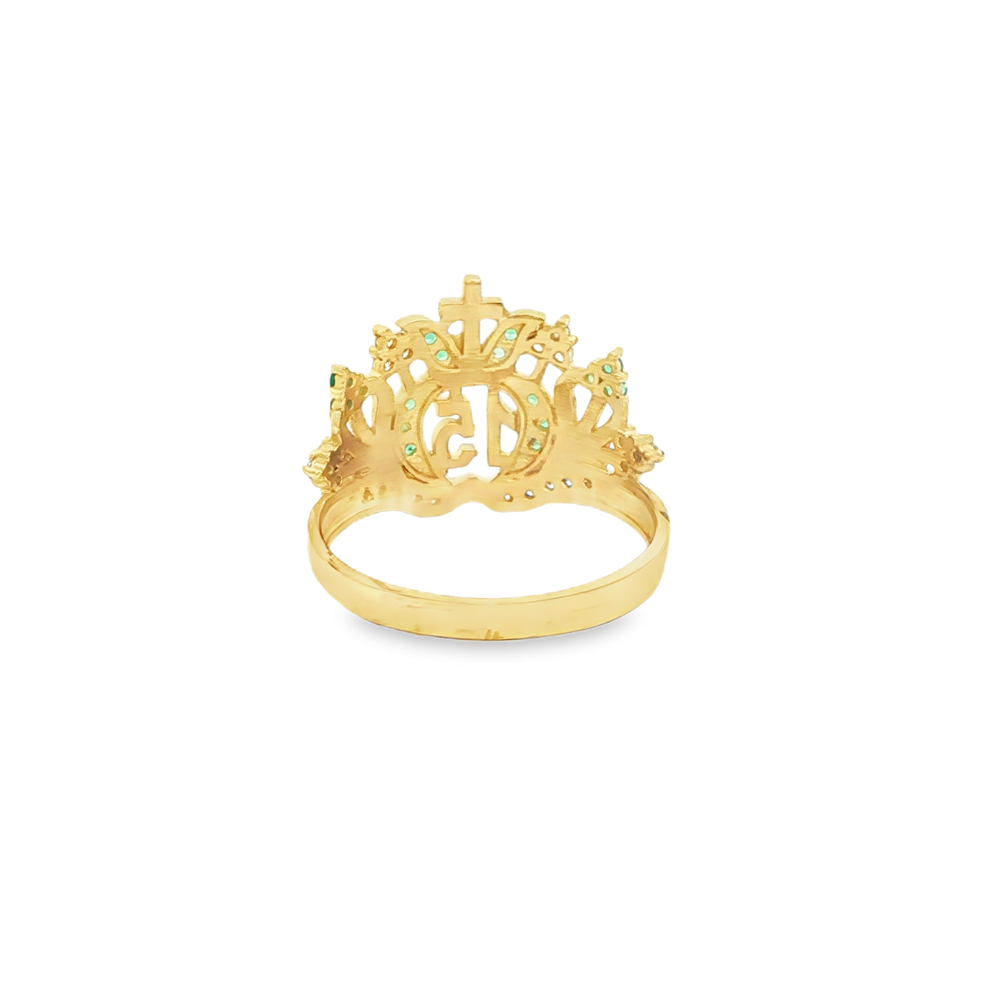 14 KARAT RING SIZE 8.25 WEIGHT: 3.4G : CZ QUINCE 1