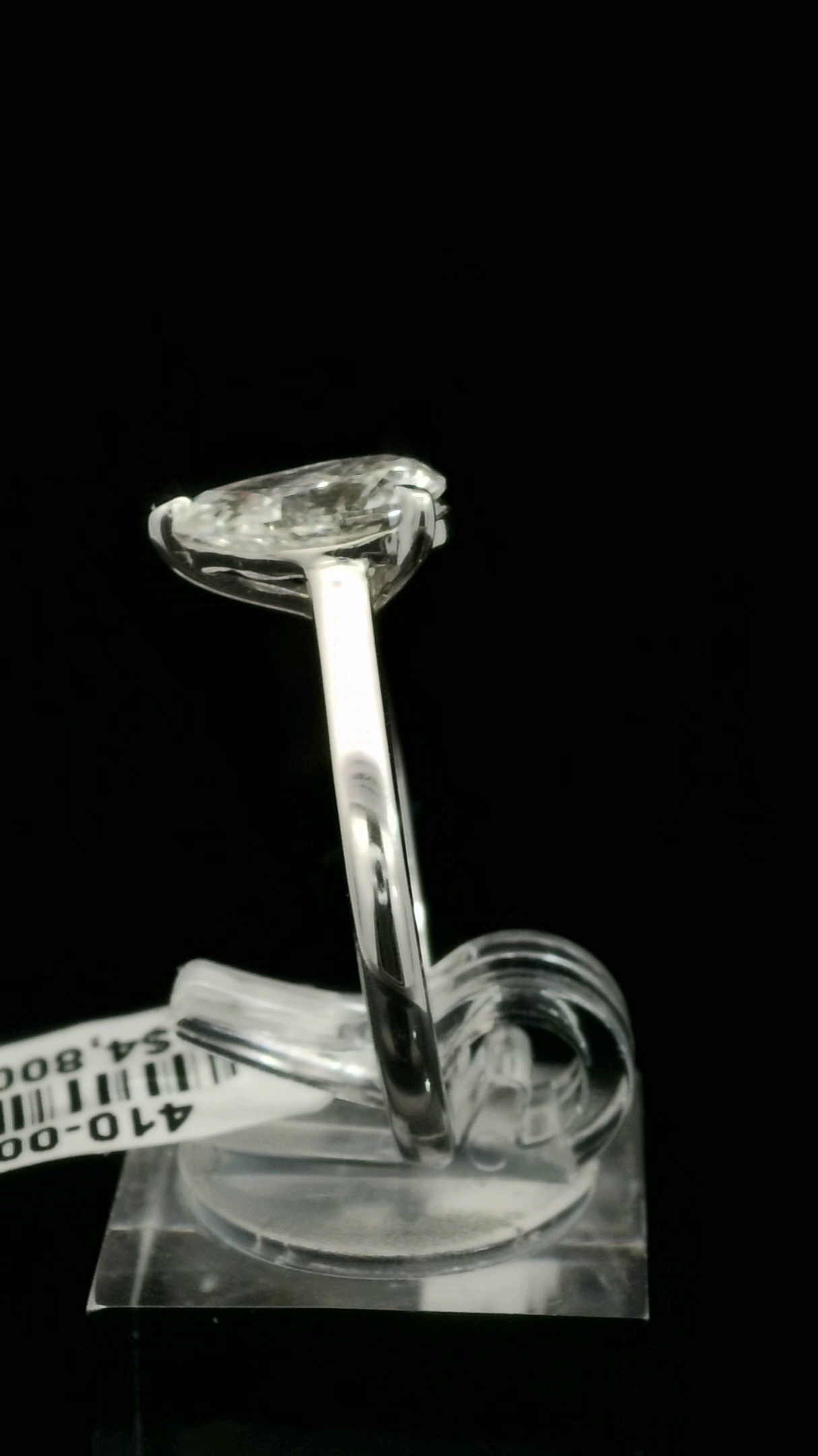 LABGROWN    14K WHITE ENGAGEMENT SOLITARY #7 DIAMO