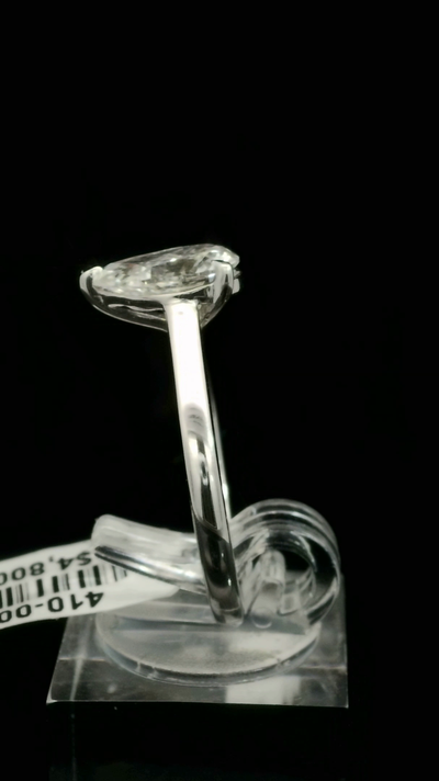 LABGROWN    14K WHITE ENGAGEMENT SOLITARY #7 DIAMO
