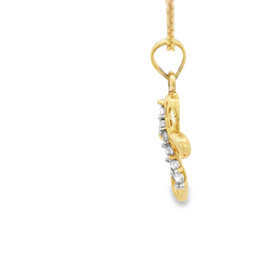 14K PENDENT CROSS CZ CROSS