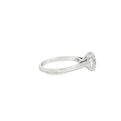 LABGROWN       14K WHITE ENGAGEMENT SOLITARY #7  D