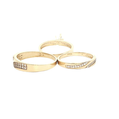14 KARAT RING SIZE 6.75 WEIGHT: 2.0G : 2.8MM CZ HA
