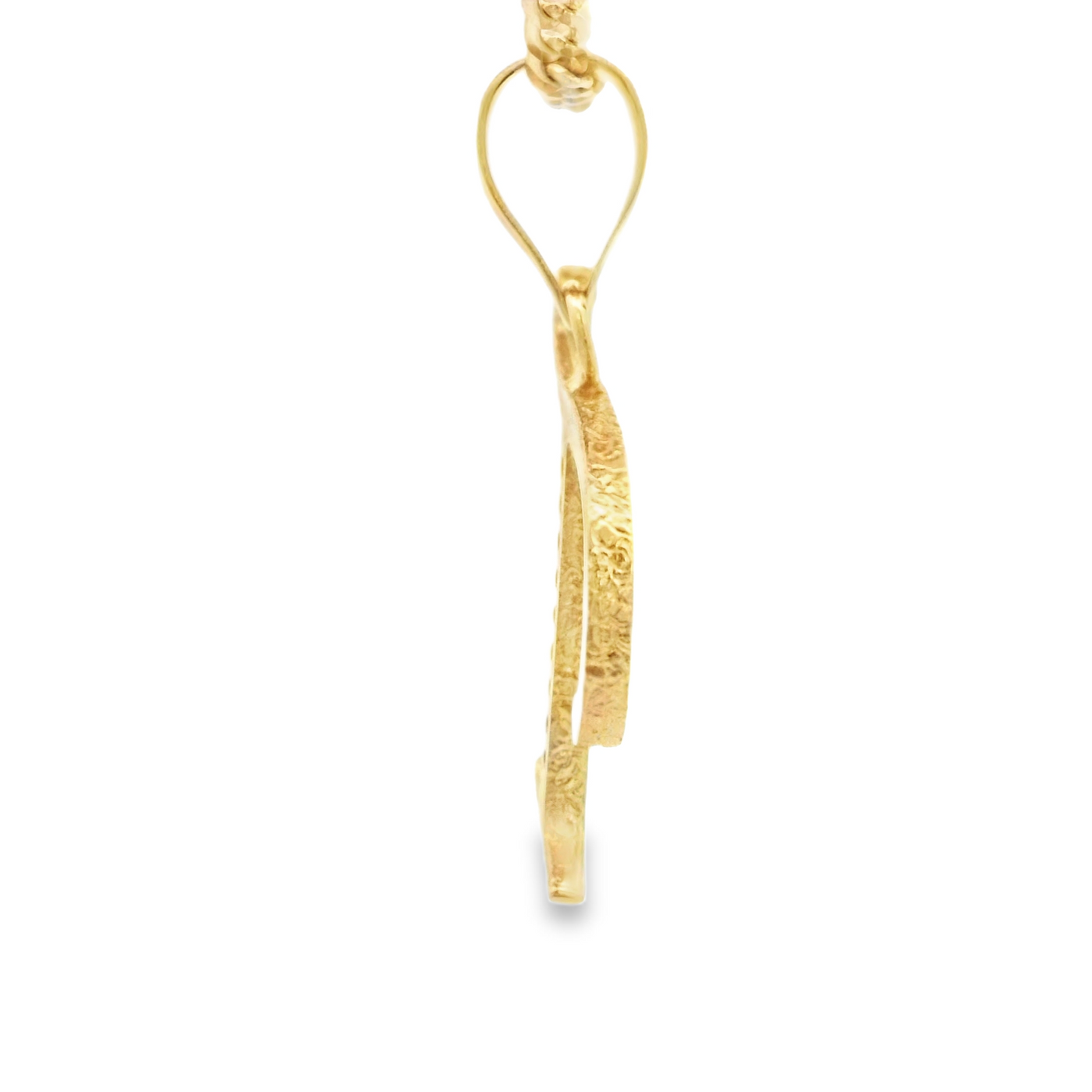 PENDANT 14K Letter T CZ Italian