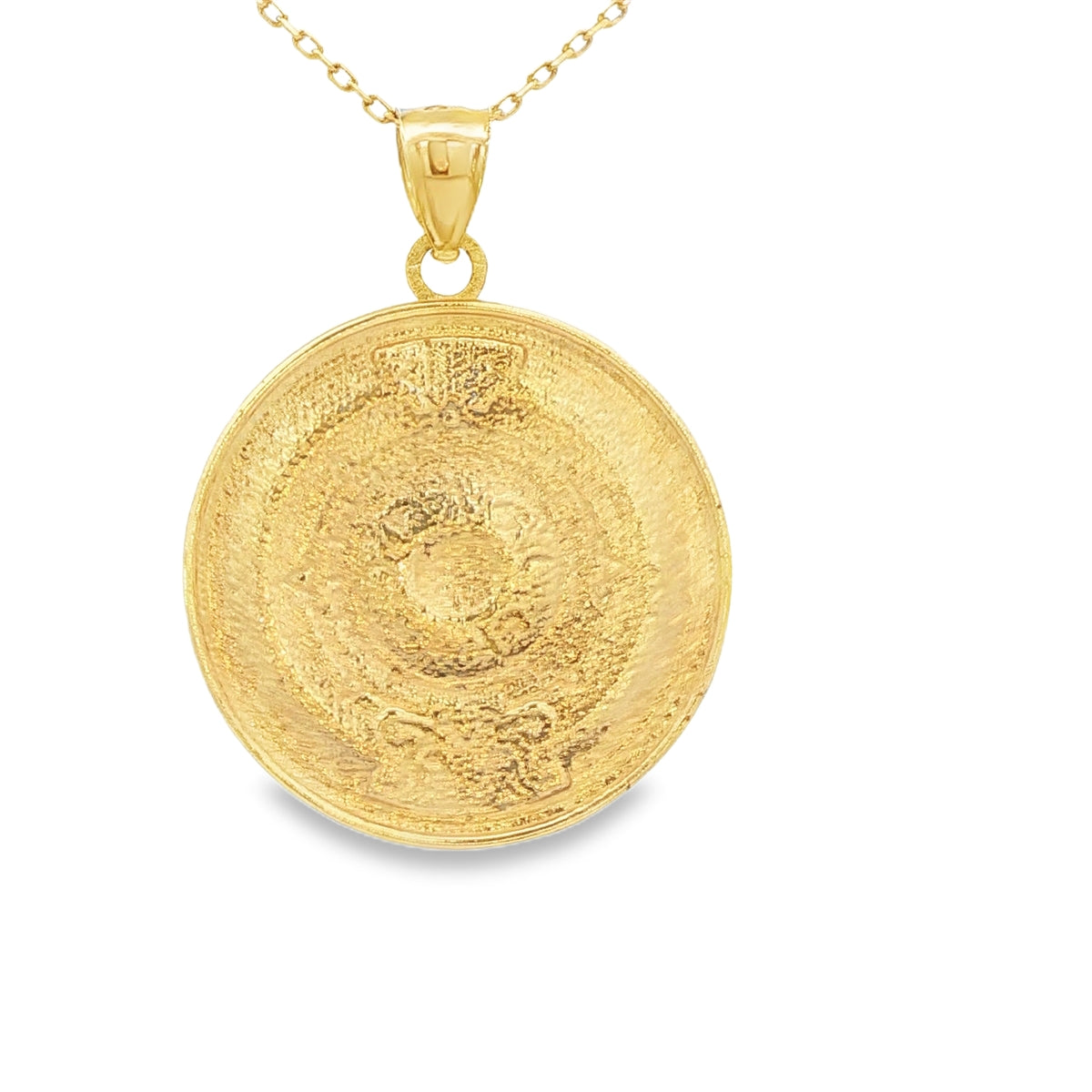 PENDANT 14KP 3.7G AZTEC AZTEC CALENDAR