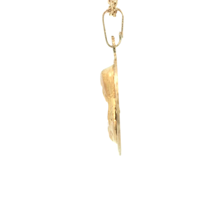 14K PENDENT  VIRGEN DC ROUND