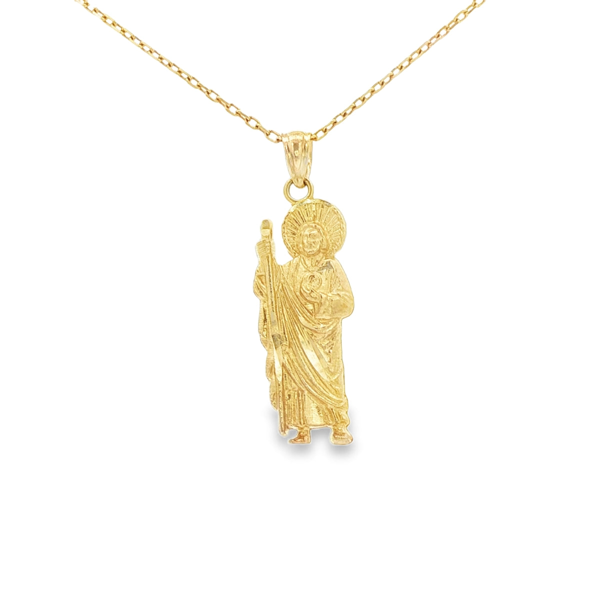 PENDANT 14K SAINT ST JUDE DC TEXTURE