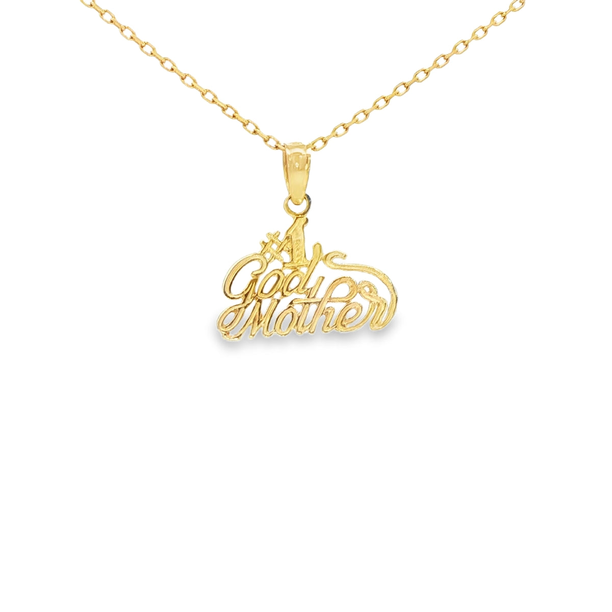 14 KARAT DIAMOND CUT CHARM JESUS CROSS CIRCLE BACK