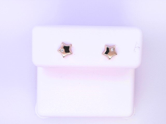 18 KARAT STUD EARRINGS WEIGHT: 0.5G : NATRUAL DIAM