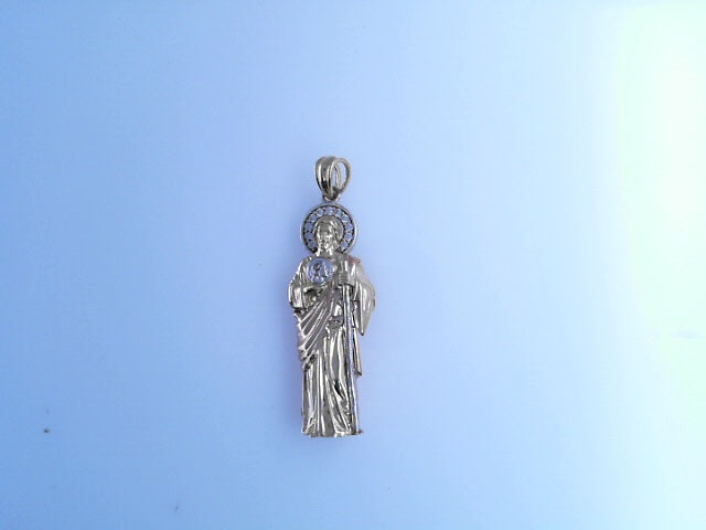 14K PENDENT 5.4G SAINT CZ ST JUDE 2TONE STAND ALON