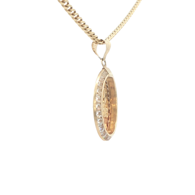 PENDANT 14K PENDANT CZ 15ANOS 3TONE