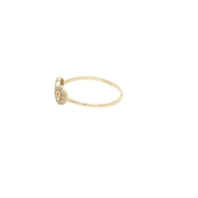 14 KARAT RING SIZE 6.75 WEIGHT: 1.1G : CZ INFINITI