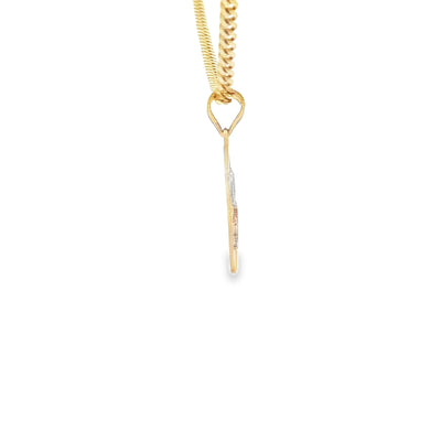 14K   PENDENT MEDAL 3TONE
