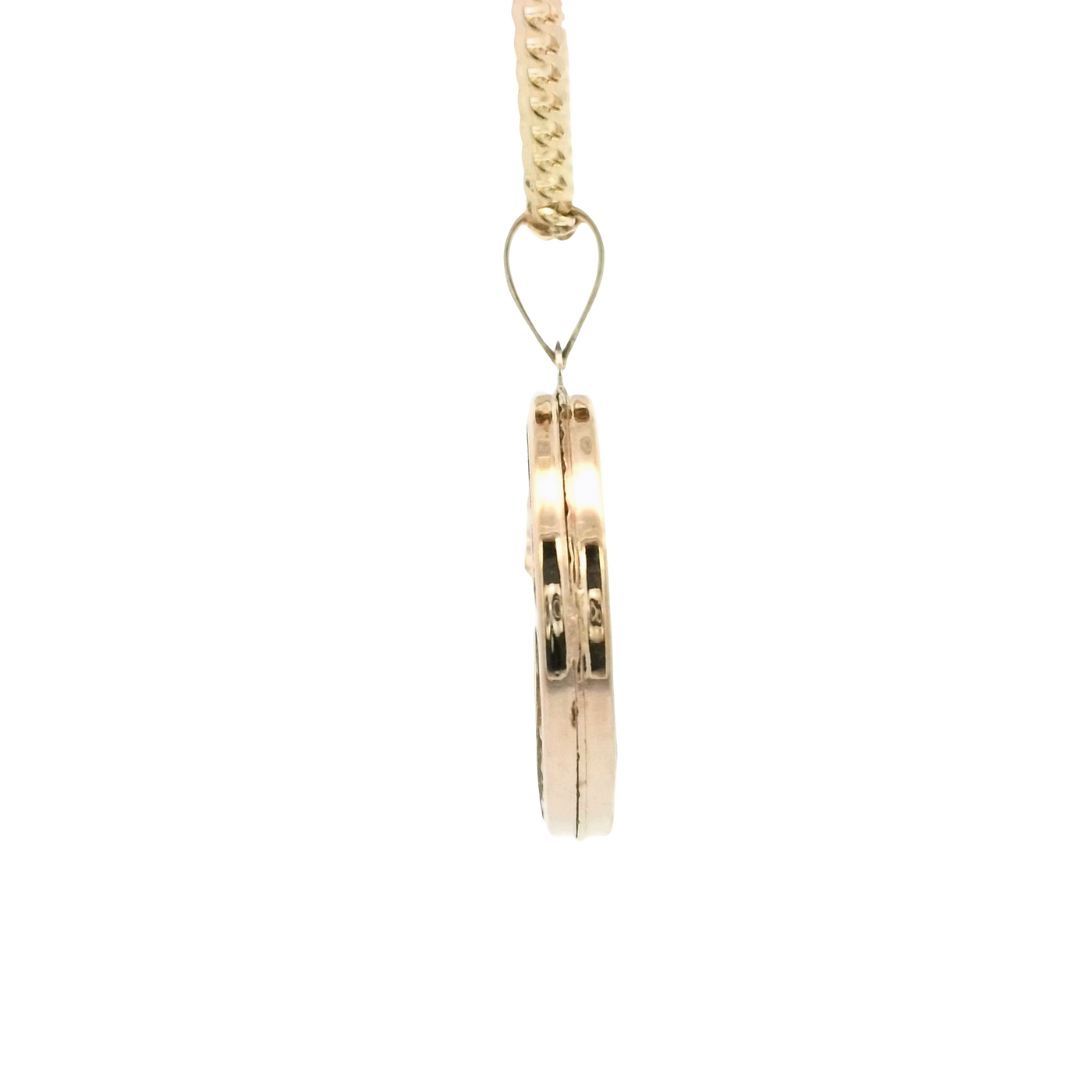 14K  PENDENT 2.5G  DOUBLE SIDED CZ  JESUS FACE GUA