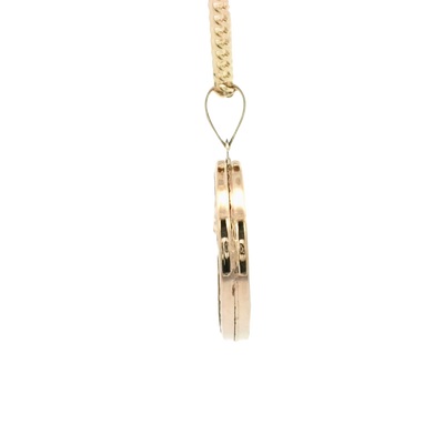 14K  PENDENT 2.5G  DOUBLE SIDED CZ  JESUS FACE GUA