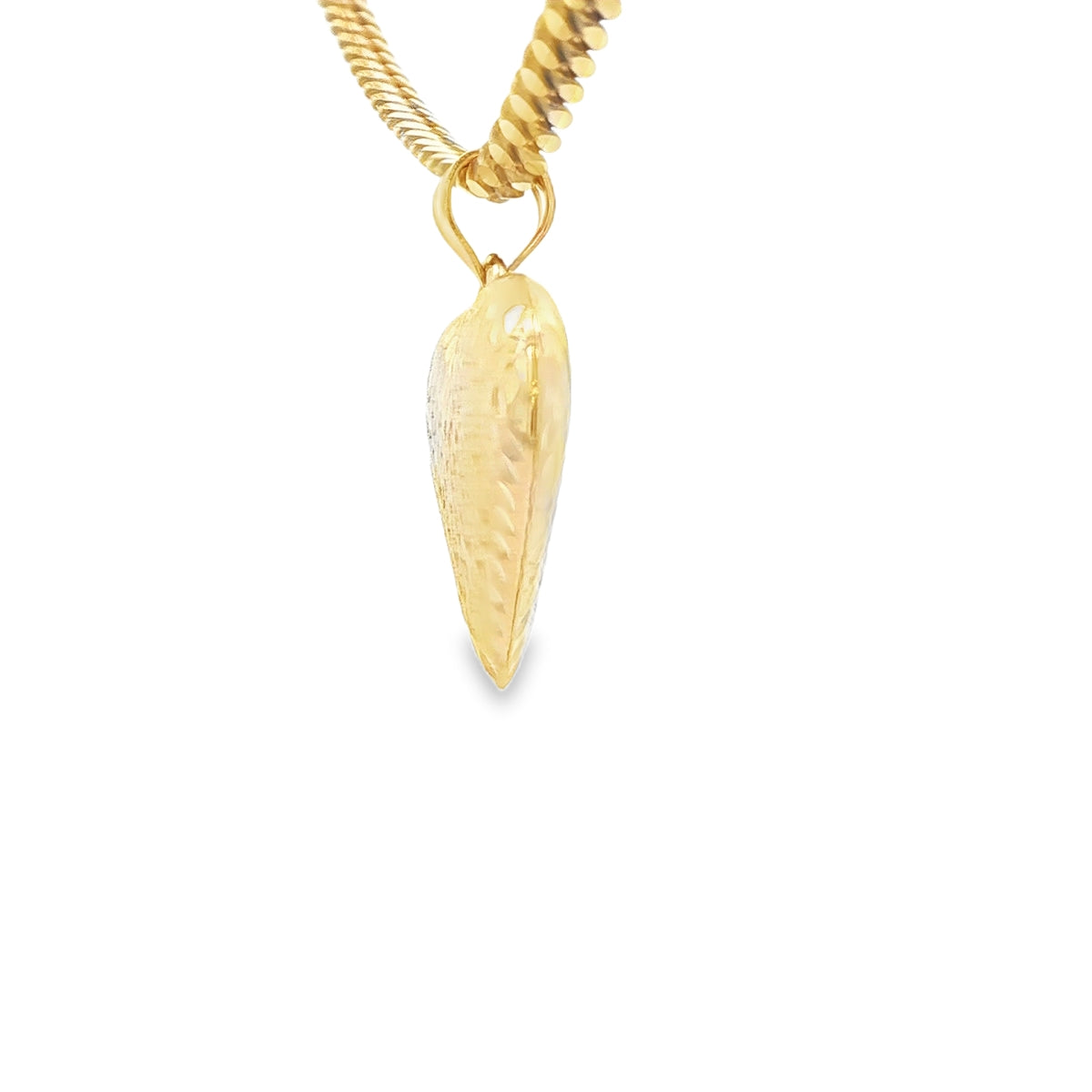 PENDENT14KP 1.3G PUFF HEART DC