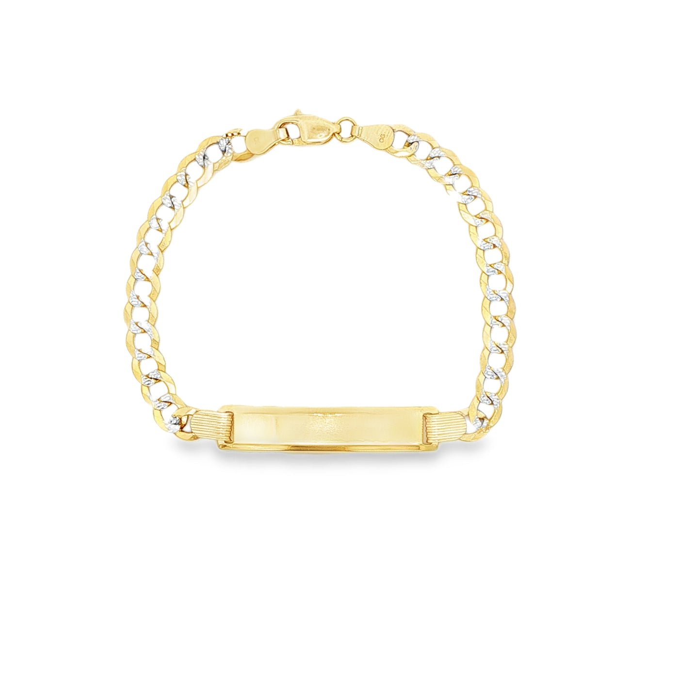 14 KARAT CUBAN ITALIAN CURB BRACELET LENGTH 6 WEIG