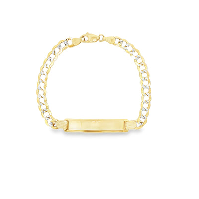 14 KARAT CUBAN ITALIAN CURB BRACELET LENGTH 6 WEIG