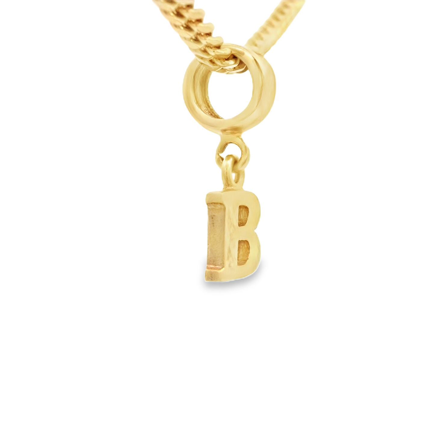 PENDANT 14K B Letter BailRing