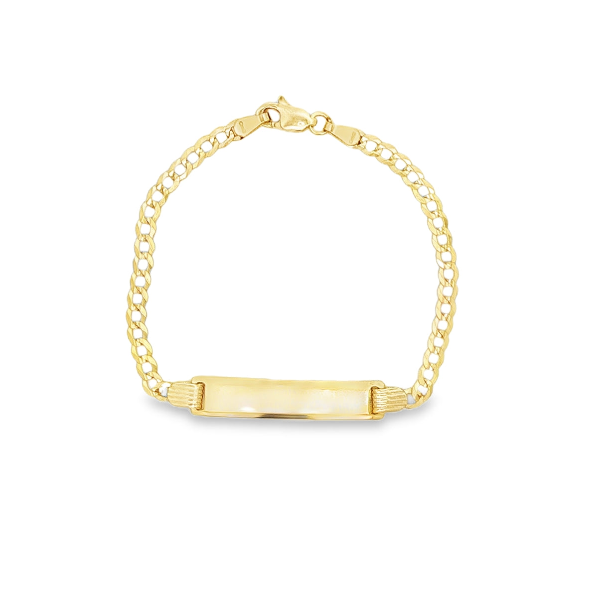 14 KARAT CUBAN ITALIAN CURB BRACELET LENGTH 6 WEIG