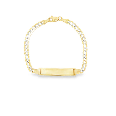 14 KARAT CUBAN ITALIAN CURB BRACELET LENGTH 6 WEIG
