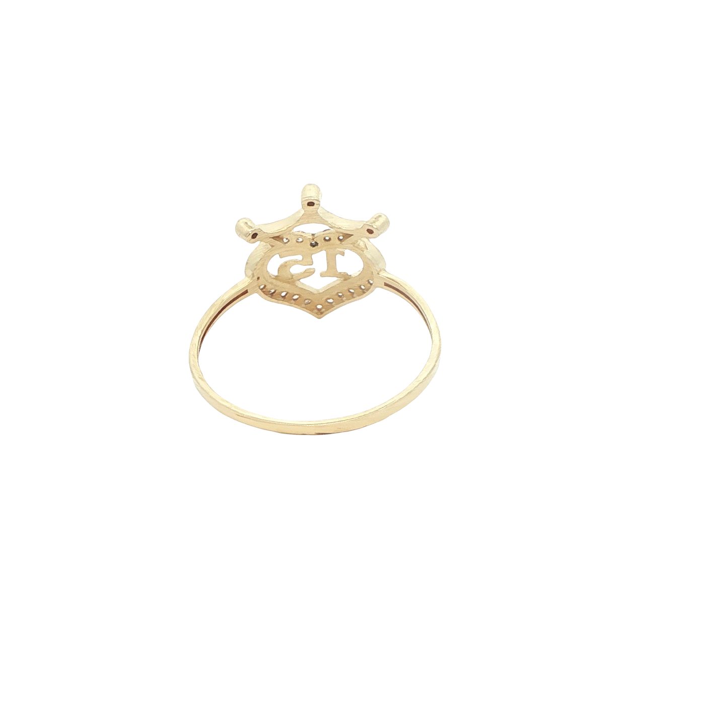 14 KARAT RING SIZE 8.25 WEIGHT: 1.4G : CZ QUINCE 1