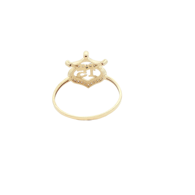 14 KARAT RING SIZE 8.25 WEIGHT: 1.4G : CZ QUINCE 1