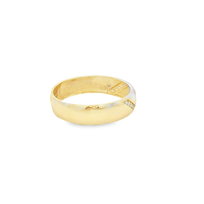 14 KARAT RING SIZE 10.25 WEIGHT: 2.6G : 5MM CZ 3 S