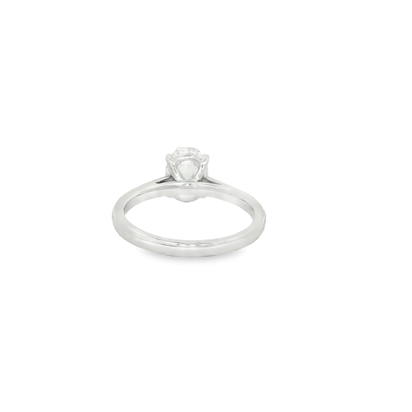 LABGROWN       14K WHITE ENGAGEMENT SOLITARY #7  D