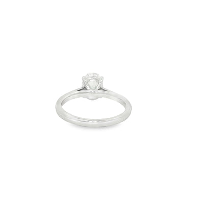 LABGROWN       14K WHITE ENGAGEMENT SOLITARY #7  D