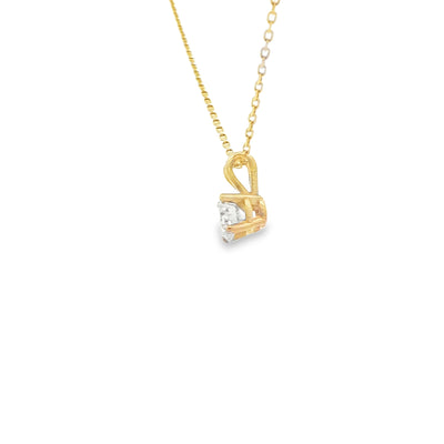 14 KARAT PENDANT NATURAL DIAMOND