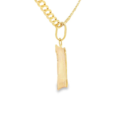 14K  PENDANT  FIRST COMMUNION SCROLL PLAQUE