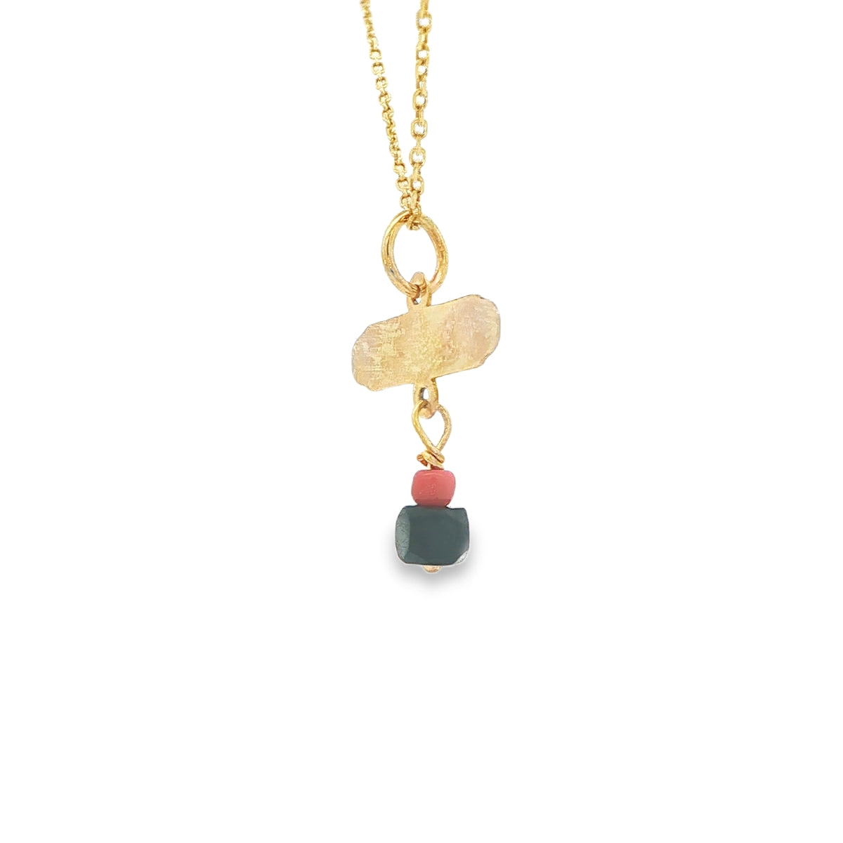 14 KARAT CHARM DIOS ME BENDIGA BLACK RED AZABACHE