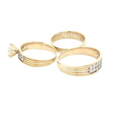 14 KARAT RING SIZE 7.25 WEIGHT: 3.5G : 4.8MM CZ SO