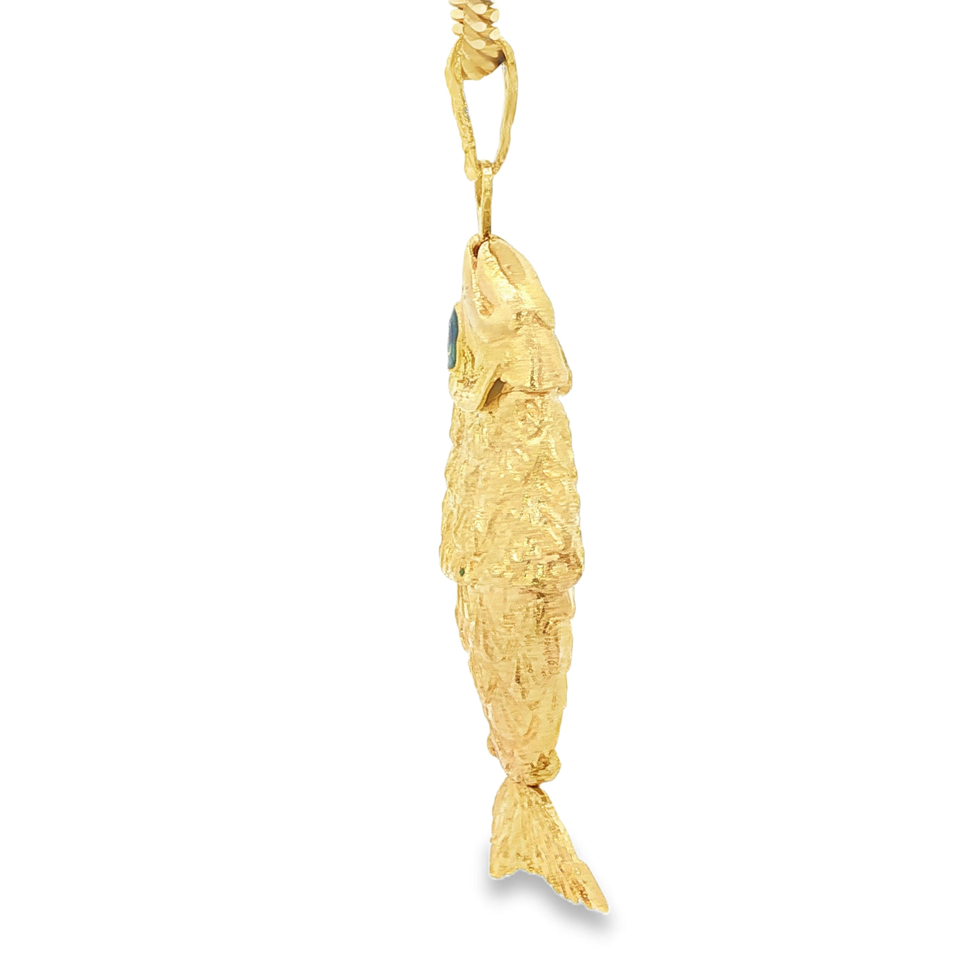 PENDANT 18 KARAT WEIGHT: 22.8G
PUFFY FISH WITH BL